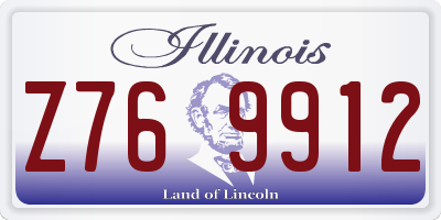 IL license plate Z769912