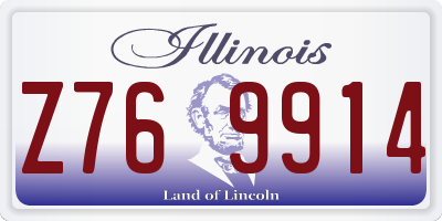 IL license plate Z769914
