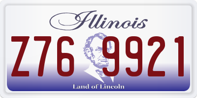 IL license plate Z769921
