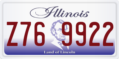IL license plate Z769922