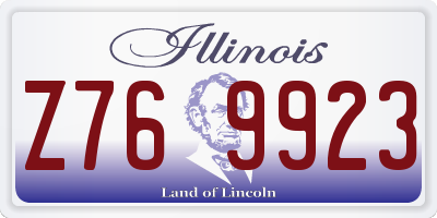 IL license plate Z769923