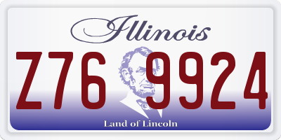 IL license plate Z769924
