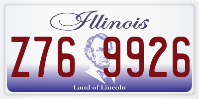IL license plate Z769926