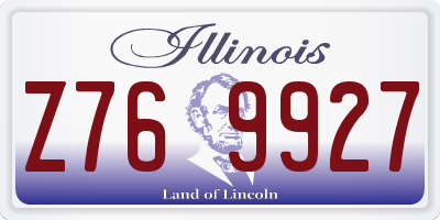 IL license plate Z769927