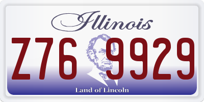 IL license plate Z769929