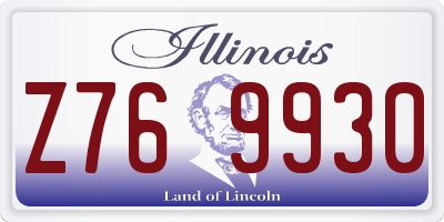 IL license plate Z769930
