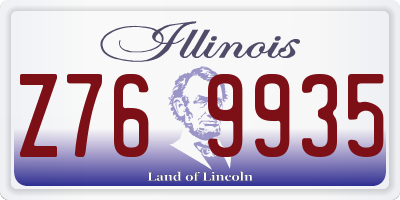 IL license plate Z769935