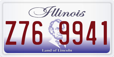 IL license plate Z769941