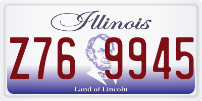 IL license plate Z769945