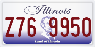 IL license plate Z769950