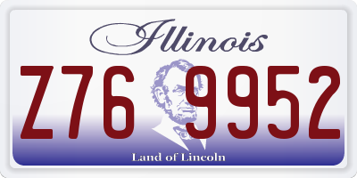 IL license plate Z769952