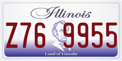 IL license plate Z769955