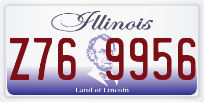IL license plate Z769956