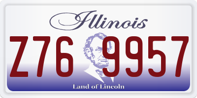 IL license plate Z769957