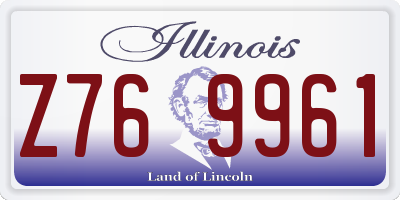 IL license plate Z769961