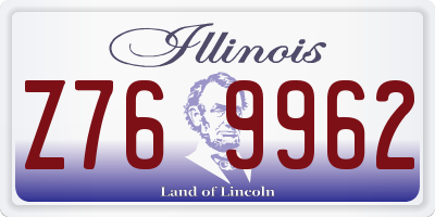 IL license plate Z769962