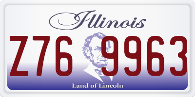IL license plate Z769963