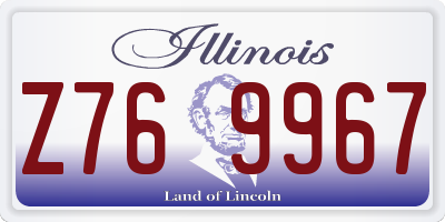 IL license plate Z769967