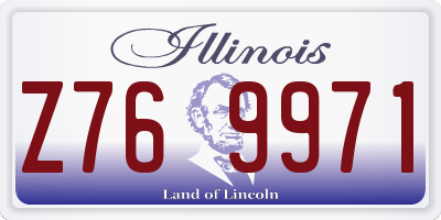 IL license plate Z769971