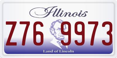 IL license plate Z769973