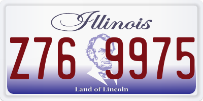 IL license plate Z769975