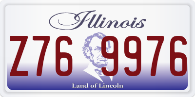 IL license plate Z769976