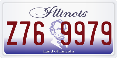 IL license plate Z769979