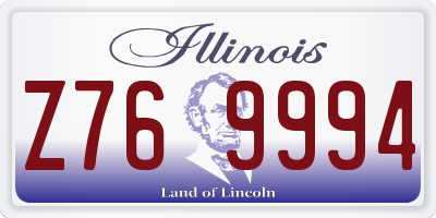 IL license plate Z769994