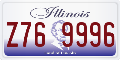 IL license plate Z769996