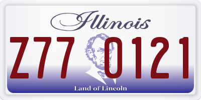 IL license plate Z770121