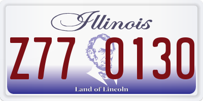 IL license plate Z770130