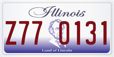 IL license plate Z770131