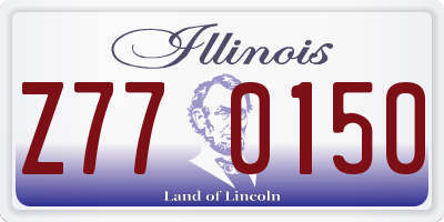 IL license plate Z770150