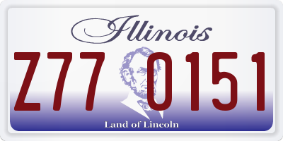 IL license plate Z770151