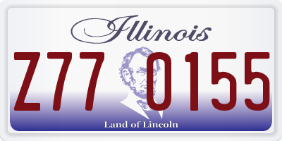 IL license plate Z770155