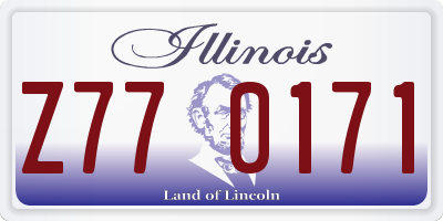 IL license plate Z770171