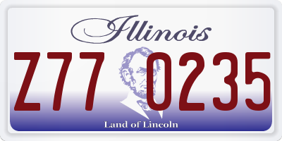 IL license plate Z770235