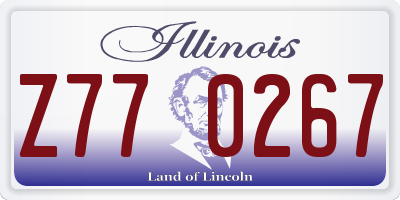 IL license plate Z770267