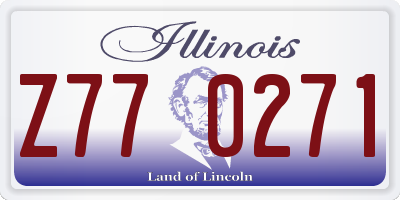 IL license plate Z770271