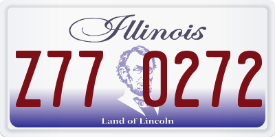 IL license plate Z770272