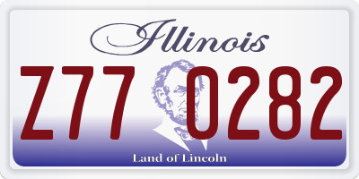IL license plate Z770282