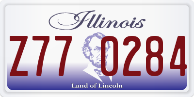 IL license plate Z770284