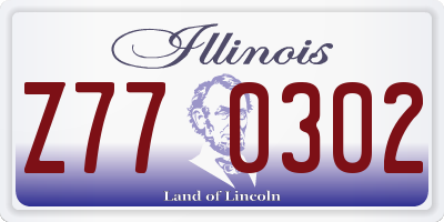 IL license plate Z770302
