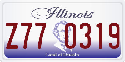 IL license plate Z770319