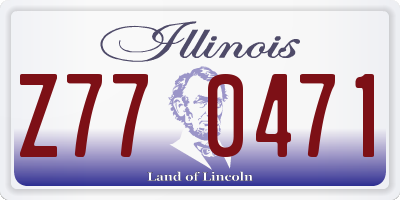 IL license plate Z770471