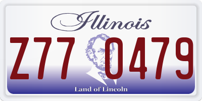 IL license plate Z770479