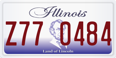 IL license plate Z770484