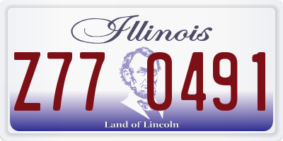 IL license plate Z770491