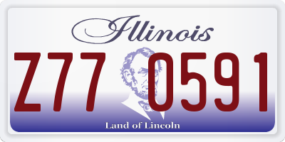 IL license plate Z770591