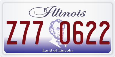 IL license plate Z770622